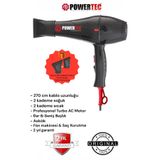Powertec TR-701 Kuaför Tipi Profesyonel Fön Makinesi 2500W Performans