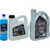 Powerten 10W40 Motor Yağı 4 Litre + Kırmızı Antifriz 3 Litre + Cam Suyu