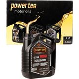 Powerten 10W40 Motosiklet Yağı 4 Litre 4 Adet | Uzun Ömürlü Yağ