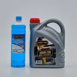 Powerten 20W50 Motor Yağı 3 Litre + Cam Suyu