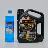 Powerten 20W50 Motor Yağı 4 Litre + Cam Suyu 2026