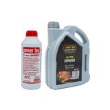 Powerten 20W50 Motor Yağı 4 Litre + Kırmızı Antifriz -40°C 1.5 Litre | 2025