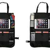 PowerTRC 2 Paket Araba Arka Koltuk Organizatörü | Depolama Cepleri ve Şeffaf Tablet Tutucu ile Araba Koltuğu Arka Koruyucuları | Seyahat Aksesuarlarını ve Şişe İçeceklerini Organize Edin