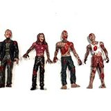 PowerTRC Hareketli ve Çıkarılabilir Eklemli Oyuncak Zombi Aksiyon Figürleri | Mini Zombi Figürinler | Hediye, Dekorasyon ve Parti Hediyeleri için Harika | 6'lı Paket 10 cm Uzunluğunda Zombi