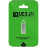 Powerway 16 GB Metal USB 2.0 Flash Bellek - 256 GB - Çok Renkli