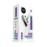 POWERWAY 30.000 mAh PD 22.5 W Hızlı Şarj Gerçek 30.000 mAh Garantili Led Fener Dijital QC30 Beyaz Powerbank