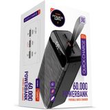 Powerway 60.000 mAh PD 22.5 W Hızlı Şarj Led Fener Dijital Ekran QC60 Siyah Powerbank