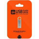 Powerway 64 GB Metal USB 2.0 Flash Bellek - 256 GB - Çok Renkli