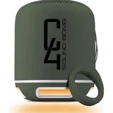 Powerway C4 Yeşil Led Işık Sese Duyarlı Taşınabilir Bluetooth Hoparlör