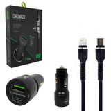 Powerway CC-35 PD18W iPhone Telefon Araç Şarj Başlık Type-C To Kablo