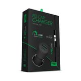 Powerway CC35 27W PD QC 3.0 Type-C USB Çıkışlı Araç İçi Çakmaklık Hızlı Şarj Cihazı ve Lightning Kablo