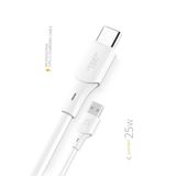 Powerway QC3A 25 W Type C to Usb Şarj ve Data Kablosu