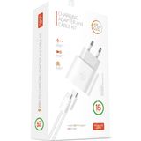 Powerway RXS27 25W Beyaz Type-C Şarj Adaptörü ve Kablo Seti
