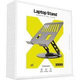 Powerway XR99 Yüksek Kalite Metal Ayarlı Laptop Macbook Uyumlu Notebook Tablet Tutucu Altlık Stand - Siyah