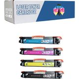 PowPrint Canon CRG-729 / I-Sensys LBP-7018C Cmyk 1 Set Muadil Toner - Renkli - 0,5
