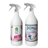 Poxy 1 lt Sıvı Leke Çıkarıcı + 1 lt Her Yer Temizleyici