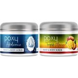 Poxy Akdeniz Scrub (Peeling Masaj Etkisi) 250 ml + Tropik Mango Scrub (Tüm Vücut Için Yoğun Nem) 250 ml