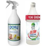 Poxy Fayans Temizleyici 1 Lt & Ultra Yoğun Çamaşır Suyu Konsantre Limon Kokulu 1 Lt - 1 kg