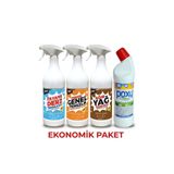 Poxy Genel Temizlik, Fayans Temizleyici ,Wc Tuvalet Jel Temizliği, Ağır Yağ Çözücü Ekonomik Paket