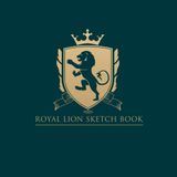 POYAL LION Sketchbook: A Large Square Sketchbook with Blank and White Paper - 100 Pages ( 8.25" x 8.25" ) for Drawing, Sketching, Painting and Recording Creative Ideas.