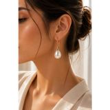 Poyase Damla Model Gold Küpe Serisi Beyaz Siyah Kırmızı Sarı Taşlı Minimal Luxury Kadın Küpe