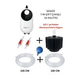 Poyel Decor Çift Çıkışlı Sessiz Hava Motoru - Akvaryum Filtresi Py-280 - 60 LT ye kadar Akvaryumlara Uygun