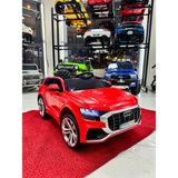 Poyraz Akülü Araba Audi Q5 12V Tek Kişilik 35 kg Taşıma Kapasitesi Kırmızı Plastik Materyal