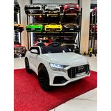 Poyraz Akülü Audi Q5 12V Akülü Araba Beyaz Renkli Tek Kişilik 35 kg Taşıma Kapasitesi
