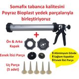 Poyraz Bioplast SM-0055 Sosis Silikon Tabancası Uzun 600ML + Yedek Parçalar - Tabanca + Yedek Parçalar