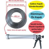 Poyraz Bioplast Sosis Silikon Tabancası Alüminyum Ön Kapak - 1 Adet