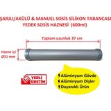 Poyraz Bioplast Sosis Silikon Tabancası Yedek Sosis Haznesi - Uzun 600ML - 600 ml