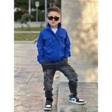 Poyraz Kids Erkek Çocuk Mavi Kot Ceket Kargo Kot Pantolon ve Tişört Takım Bayramlık Kombin - 04G-Mavi - 11 - 12 Yaş