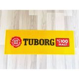 Poyraz Koleksiyon Tuborg Bira Bardağı + Tuborg Büyük Boy Bar Mat - Şeffaf