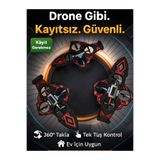 Poyraz Teknoloji F199 Akıllı Uçan Oyuncak Hareket Sensörlü Kumanda + 360 Takla