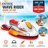 Poyraz Ticaret Intex Tutmalı Jetski Binici- Çocuk Şişme Jetski- Deniz Motor Binici- Havuz Binici Jetski- Havuz&plaj Yaz Eğlencesi 177×77 cm - Renkli