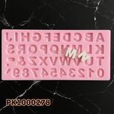 Poyrish 1007 - Silikon Kalıp Mum Kalıbı - Alfabe 1,5cm - Çok Renkli