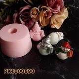 Poyrish 1023 - Silikon Kalıp Mum Kalıbı - Minik Kardan Adam - Çok Renkli - Standart