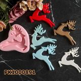 Poyrish 1024 - Silikon Kalıp Mum Kalıbı - Yılbaşı Geyik - Çok Renkli - Standart