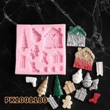 Poyrish 1032 - Silikon Kalıp Mum Kalıbı - Yılbaşı Objeler - Çok Renkli - Standart