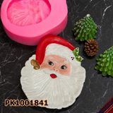 Poyrish 1056 - Silikon Kalıp Mum Kalıbı - Noel Baba Tabak - Çok Renkli - Standart