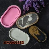 Poyrish 1061 - Silikon Kalıp Mum Kalıbı - Oval Taban - Çok Renkli - Standart