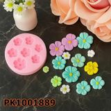 Poyrish 1063 - Silikon Kalıp Mum Kalıbı - Çiçekler - Çok Renkli - Standart