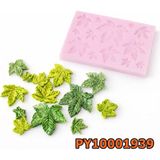 Poyrish 1067 - Silikon Kalıp Mum Kalıbı - Minik Çınar Yaprakları - Çok Renkli - Standart