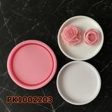 Poyrish 1095 - Silikon Kalıp Mum Kalıbı - Yuvarlak Taban Sunumluk - Çok Renkli - Standart