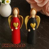 Poyrish 1104 - Silikon Kalıp Mum Kalıbı Küçük Melek Elinde Kalp - Çok Renkli - Standart