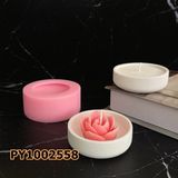 Poyrish 1167 - Silikon Kalıp Mum Kalıbı - Yuvarlak Mini Mum Kabı - Çok Renkli - Standart