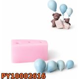 Poyrish 1178 - Silikon Kalıp Mum Kalıbı - 3B Balonlar - Çok Renkli - Standart