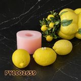Poyrish 1185 - Silikon Kalıp Mum Kalıbı - Limon Büyük Boy - Çok Renkli - Standart