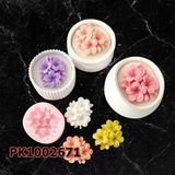 Poyrish 1191 - Silikon Kalıp Mum Kalıbı - Plumeria Çiçek Buketi - Çok Renkli - Standart