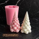 Poyrish PK1002508 - Silikon Kalıp Mum Kalıbı - Bubble Çam Ağacı - Çok Renkli - Standart